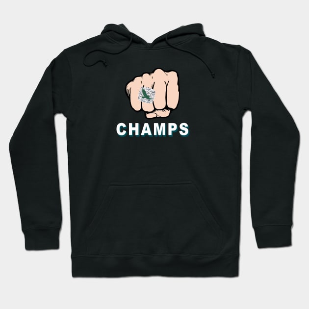 Champs Ring Hoodie by Philly Drinkers